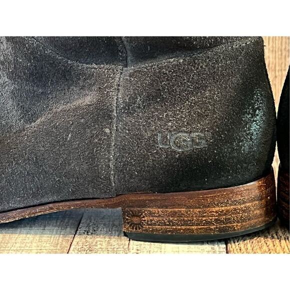 UGG Australia 3282 Cailyn Western Mid Calf Brown Suede Distressed Boot sz 9 - Picture 5 of 13